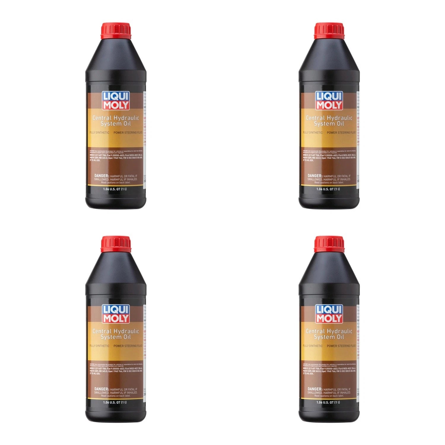 Set of 4 Liqui Moly Hydraulic Oil for Central Hydraulic System (4L)