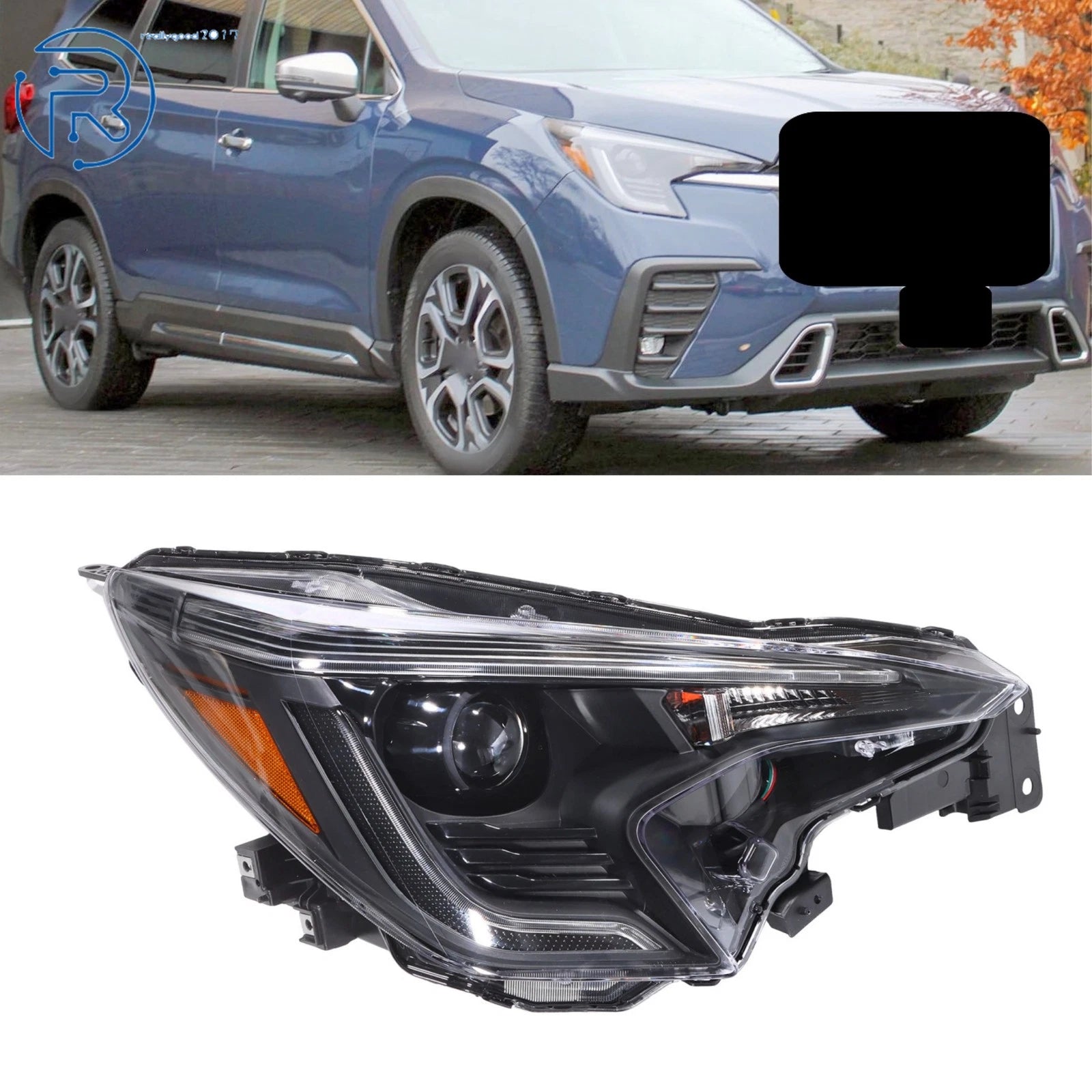 RH Black LED Headlight for Subaru Ascent (2023–2025) 84002XC10A