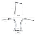 2'' Rise Ape Hanger Handlebar for Harley (14''/16''/18''/20'') Chrome