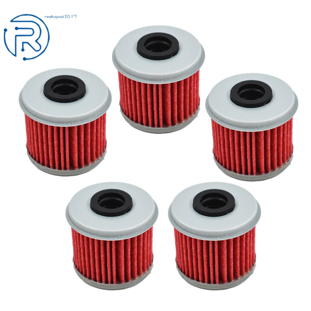 Set of 5 Oil Filters for Honda CRF150R CRF150RB CRF250R CRF250X CRF450R CRF450X