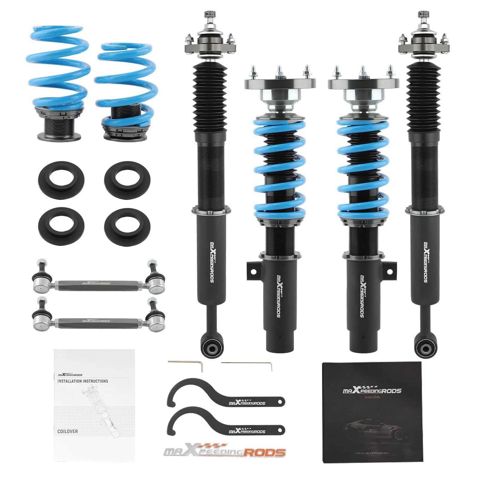 24 Levels Damper Adjustable Coilovers Kit for BMW 3 Series E46 M3 2001-06