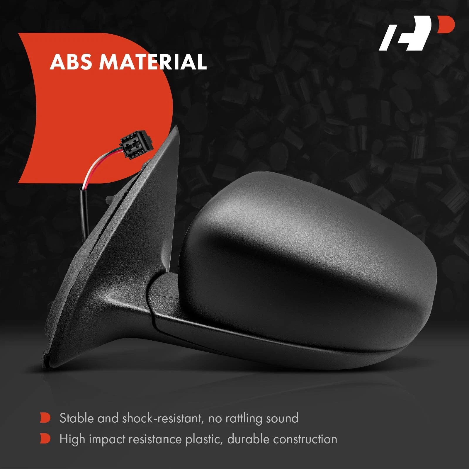 Pair Power Mirrors for Jeep Cherokee (2014-2018) - Manual Fold, Blind Spot