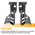 Set of 6 Front Bumper Impact Brackets for Silverado 2500HD 3500HD (2011-2014)