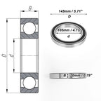 Deep Groove Ball Bearing 105x145x20mm for Scooter/Skateboard (1 Pc)