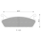 Rear Disc Brake Pads Set for Ford Laser KH 1.8L BP (1991 - 1994)