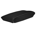 Console Lid Armrest Cover for BMW X3 (2003–2010) PVC Carbon White Stitch