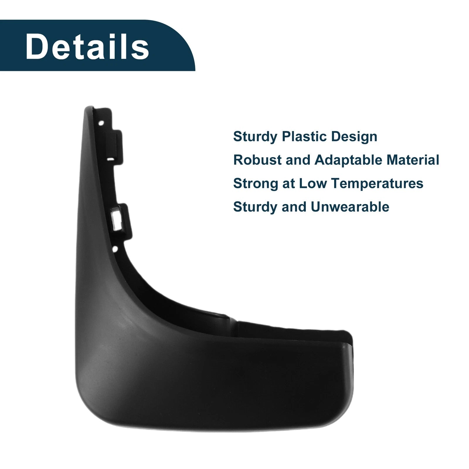 Set of 2 Mud Flaps Splash Guards for Volkswagen Golf 6 (2009–2013)