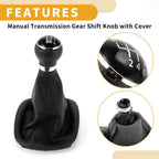 6 Speed Gear Shifter Knob with Cover for VW Passat (2005–2010)