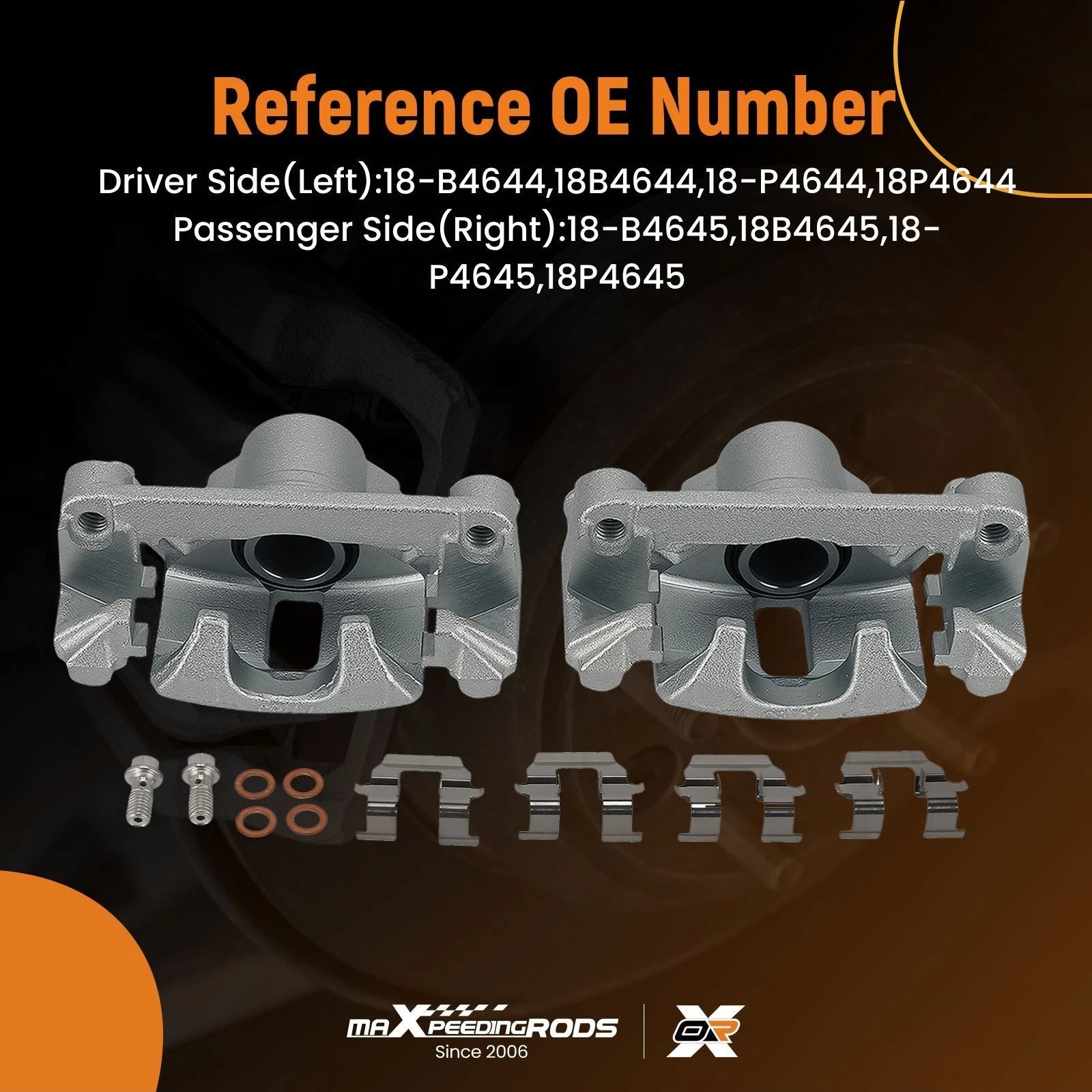 Disc Brake Caliper Pair Rear for Buick Century Regal (1997–2005)