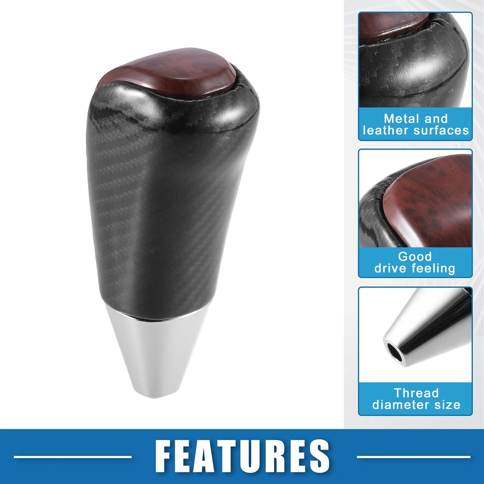Gear Shift Knob for Toyota Land Cruiser (2016–2021) Black Brown