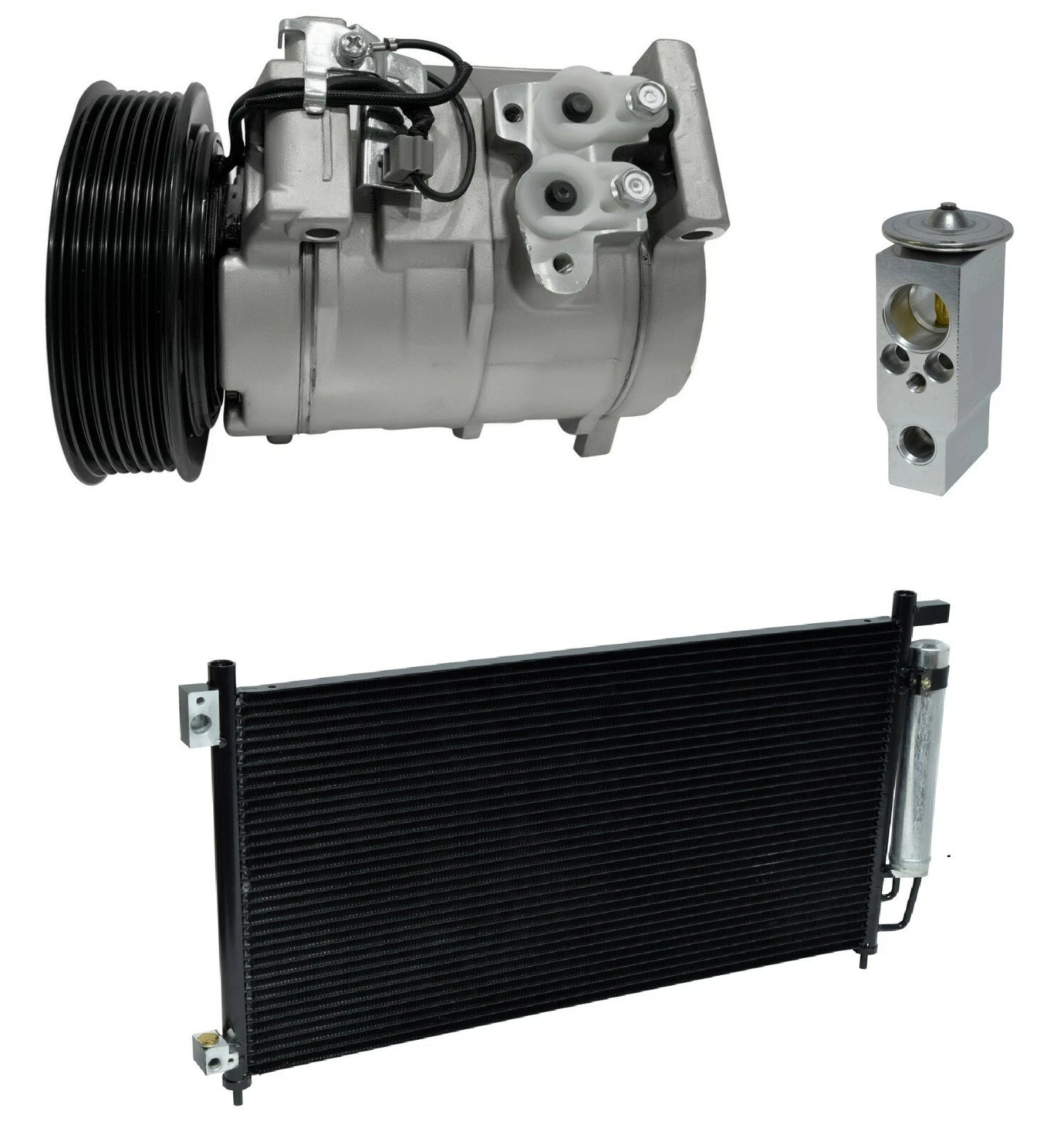 AC Compressor Kit With Condenser for Honda Accord 2.4L (2003–2007)