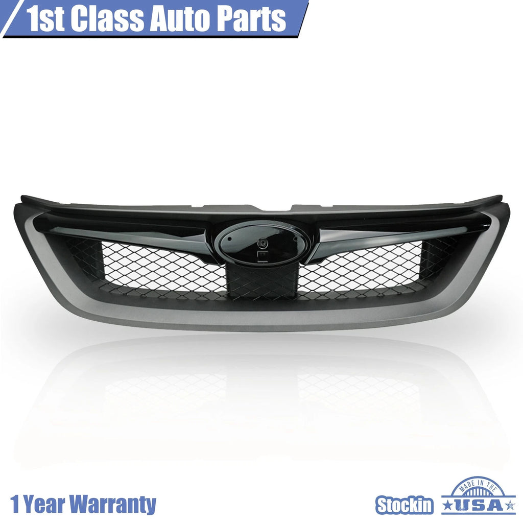 Front Bumper Grille for Subaru Impreza (2011–2014) Black Plastic