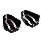 Bar Shield Rear Axle Covers for Harley Softail FLS FLSTN (2008–2017) Black