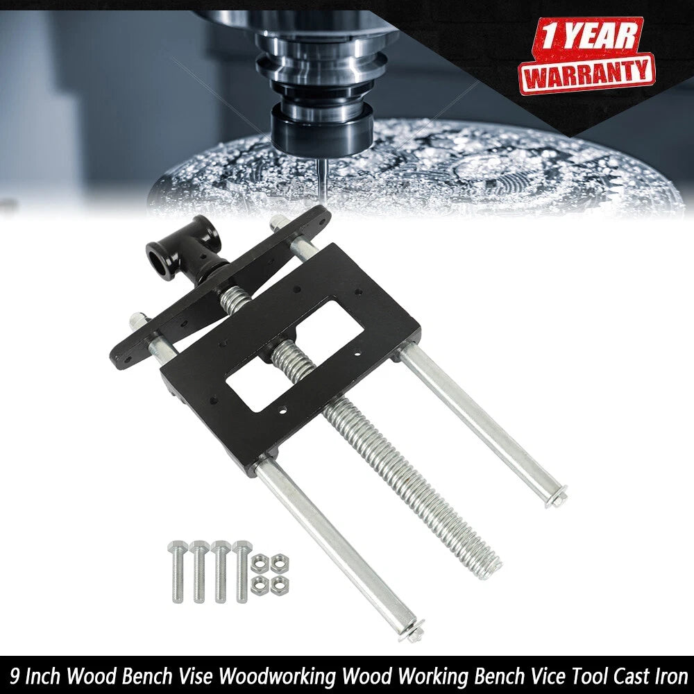 9 Inch Cast Iron Woodworking Bench Vise for Workbench