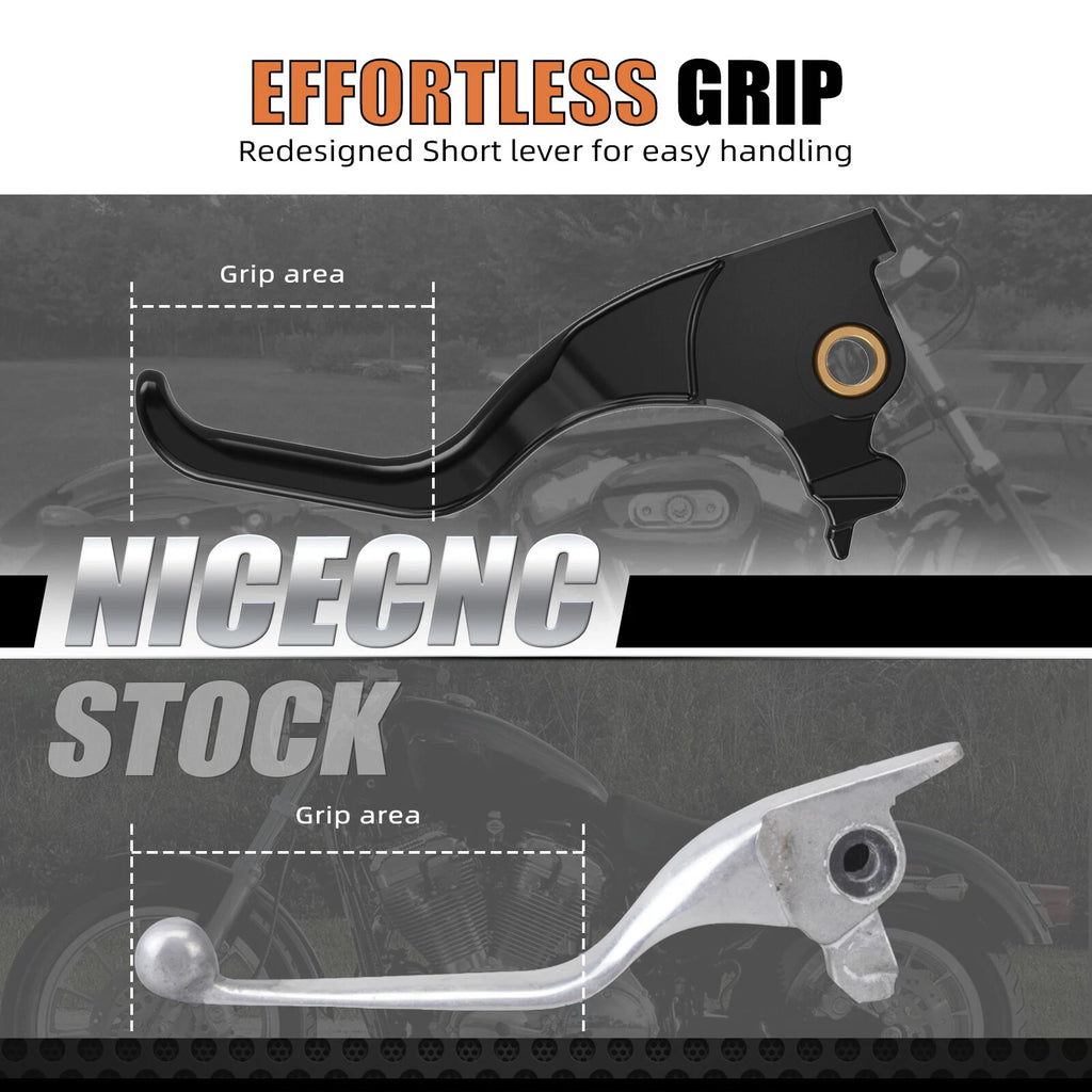 CNC Short Brake Clutch Levers for Harley Iron 883 XL883N (2014–2015)