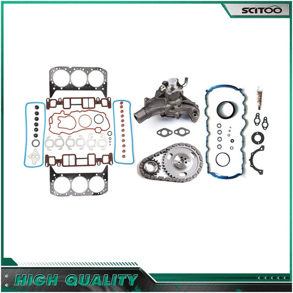 Full Gasket Set Timing Chain Kit Water Pump for GMC Sonoma SL (1996–1998)