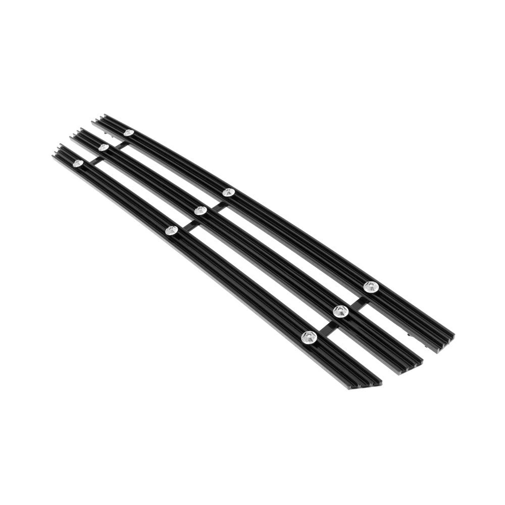 Bumper Grille Insert for GMC Sierra 2500/3500 (2015–2019) Black Wide Rivet