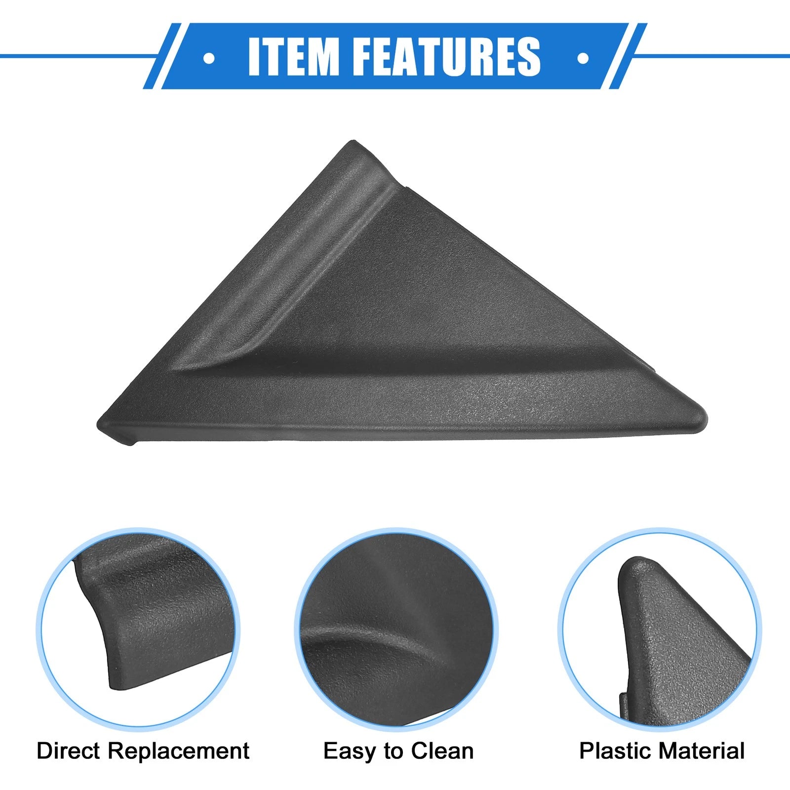 2X Mirror Corner Triangle Fender Cover for Kia Spectra (2004–2009)