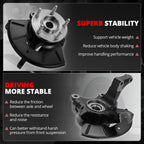 Front Right Loaded Wheel Bearing Knuckle for Ford Escape 2001–2012