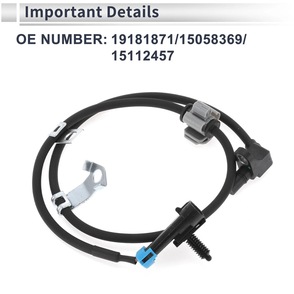 ABS Wheel Speed Sensor No.19181871 for Chevrolet Astro (2003–2004) 1 Pc Front Left