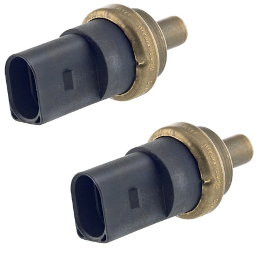 Set of 2 Engine Coolant Temperature Sensors for Audi Volkswagen Porsche
