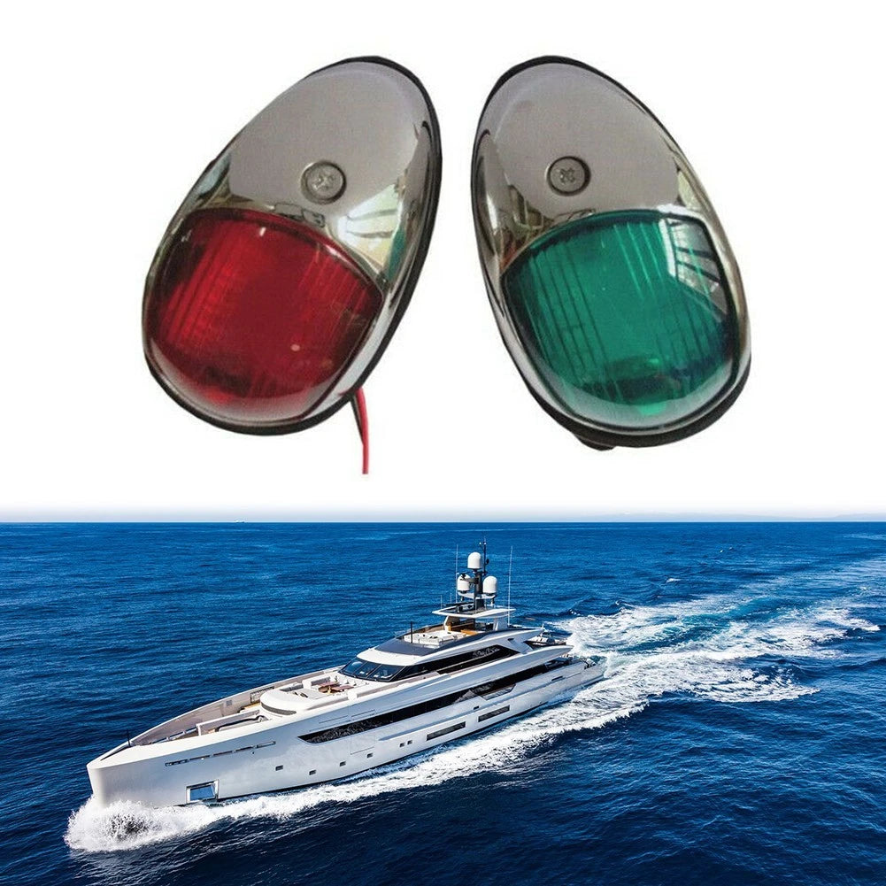 12V LED Navigation Lights for Marine Boat (Stainless Steel Housing)