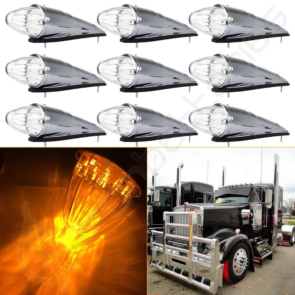 9pcs 39cm 17Diodes LED Mid Roof Cab Marker Lamp for Mack