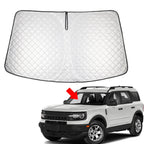 Foldable Windshield Sun Shade for Ford Bronco (2021–2025)