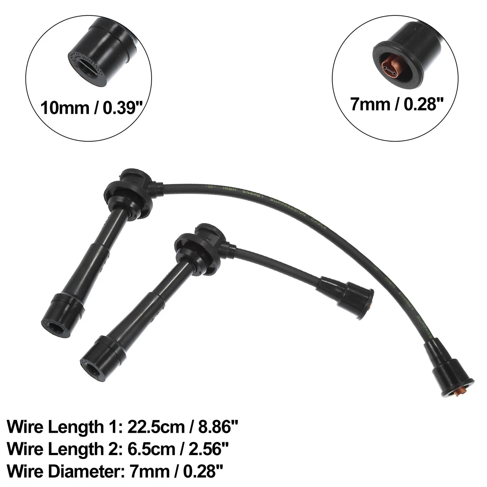 2pcs Spark Plug Ignition Wire for Suzuki Vitara (JLS)