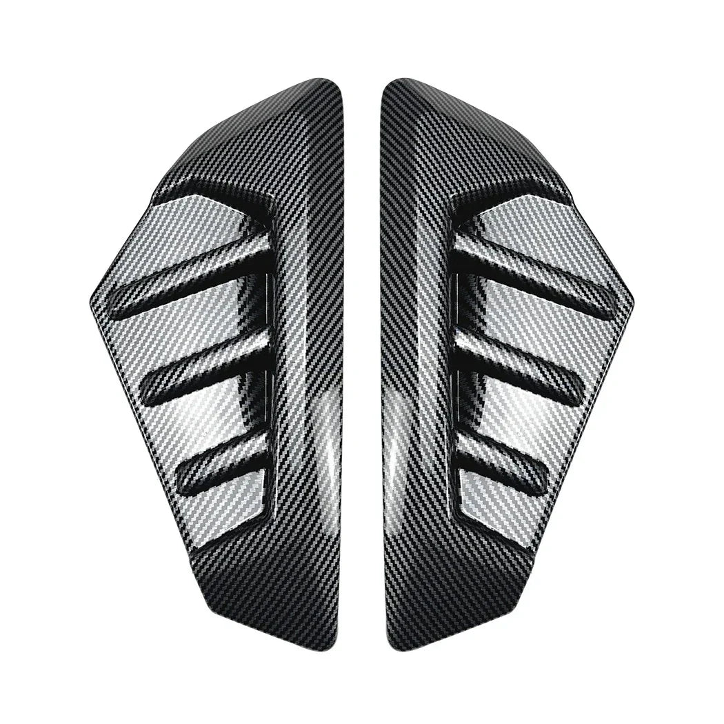 Pair Carbon Style Front Side Fender Vent Scoop Cover for BMW X5 (2023–2025)