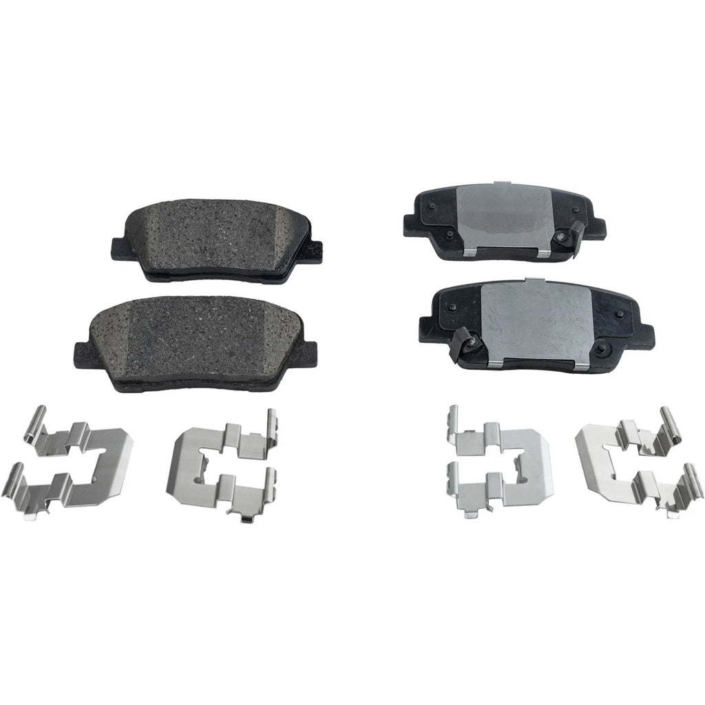 Set of 4 NAO Brake Pads for Hyundai Genesis (2009)