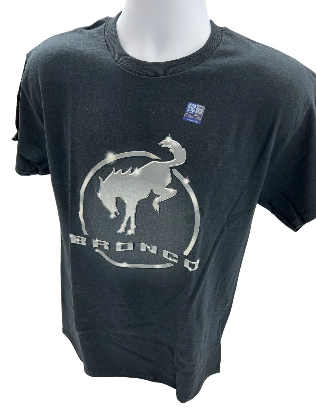 Ghost Logo Black T-Shirt for Ford Bronco (2021–2026)