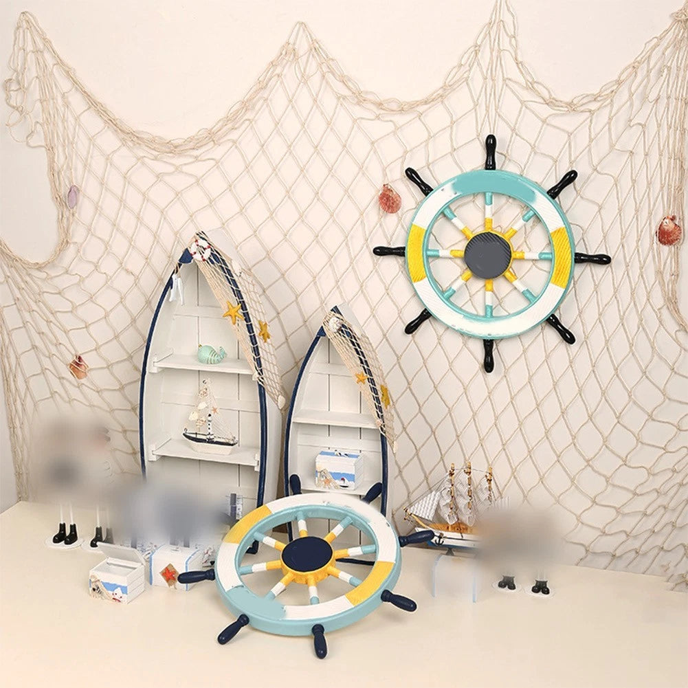 Natural Fiber Cotton Fishing Net Wall Decor for Nursery (DIY Display)