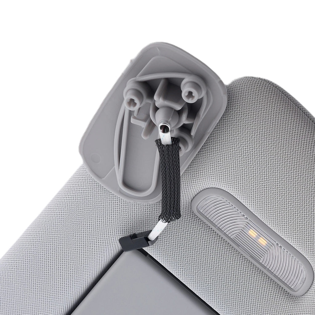 Right Gray Plastic Sun Visor for Chevrolet Suburban (2015-2019) w/ Light