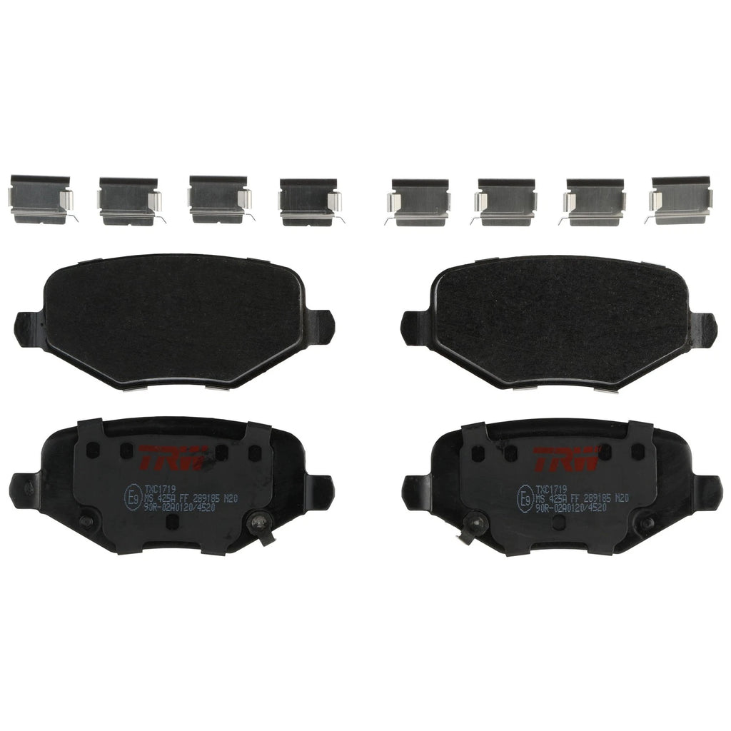 Set of 4 Disc Brake Pads for Dodge Grand Caravan (2012–2016)