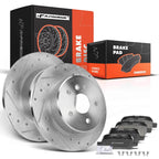 Rear Drilled Brake Rotors and Ceramic Pads for Toyota Avalon (2000–2004)