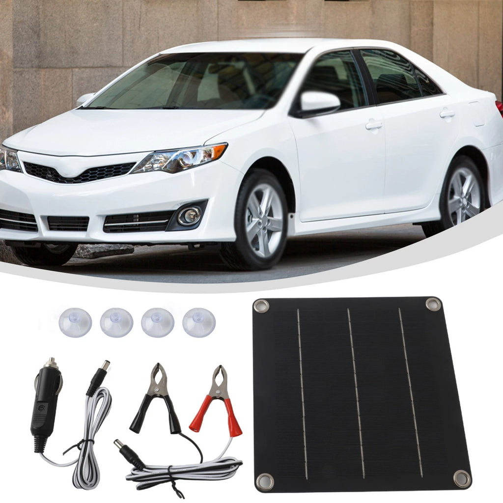 10W Solar Battery Charger for Cars RVs Boats Motorcycles