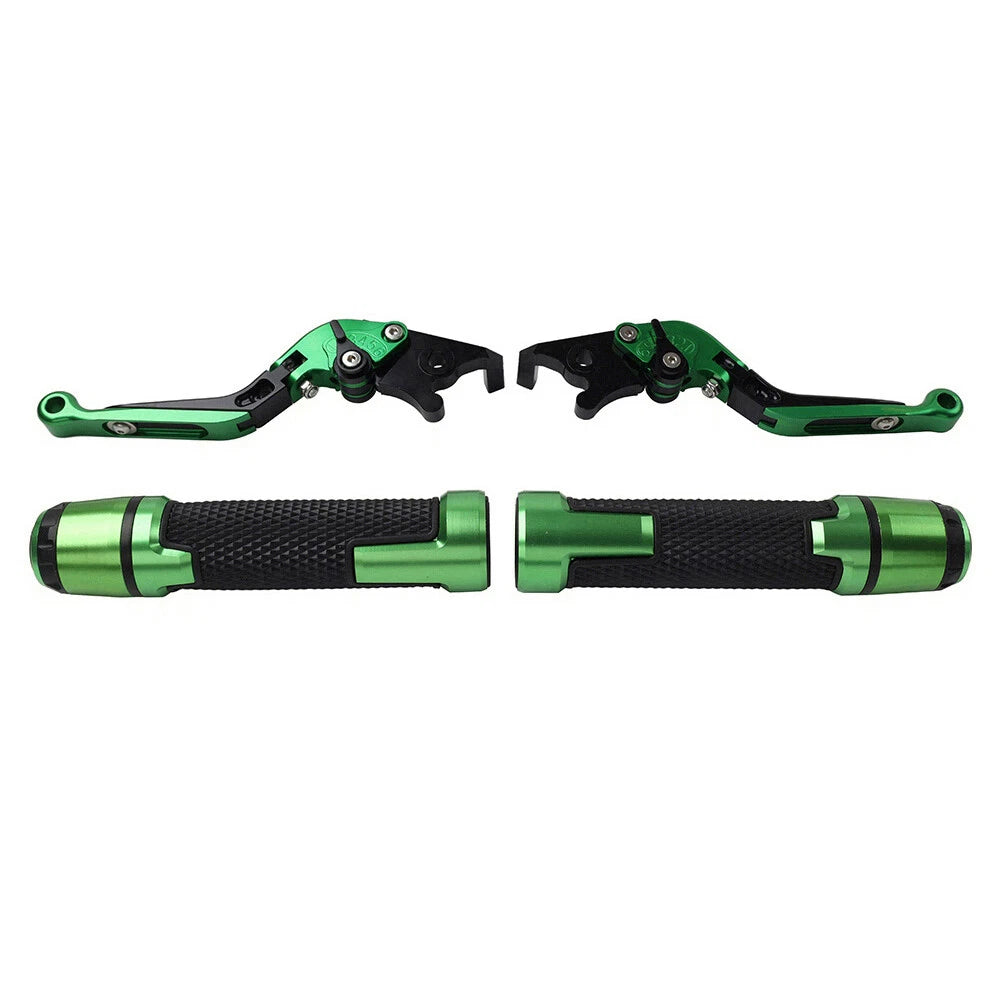 Set of 2 Green Extendable Brake Clutch Levers for Speed Twin (2019–2023)