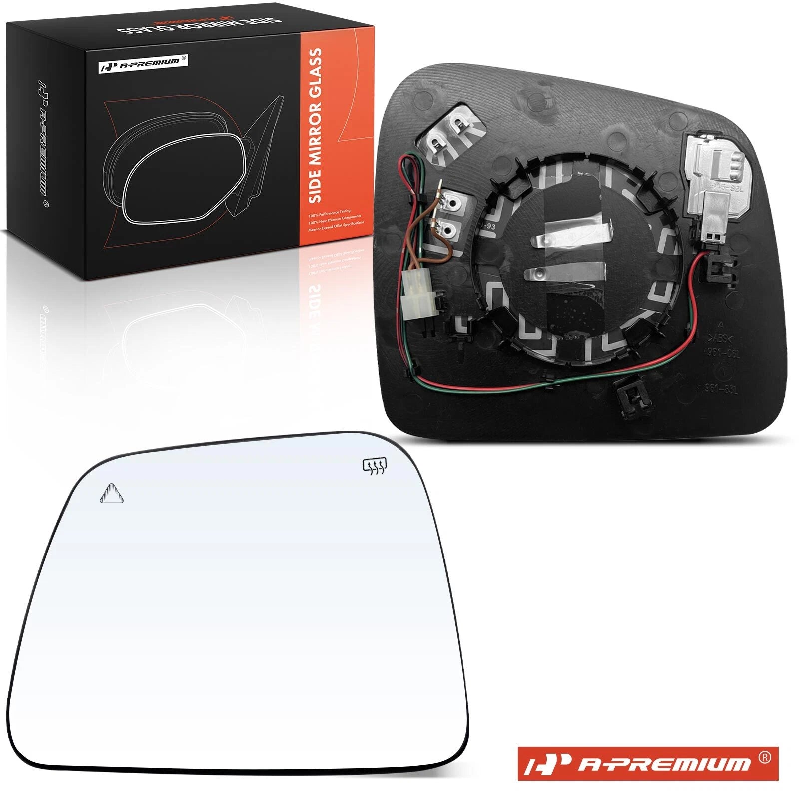 Driver Power Mirror Glass with Blind Spot for Jeep Grand Cherokee (2011–2021)