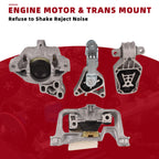 Set of 4 Engine Motor & Transmission Mounts for Mercedes-Benz CLA250 GLA250 (2014–2020)