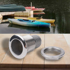 316 Stainless Steel Straight Through Hull Drain for Marine Applications
