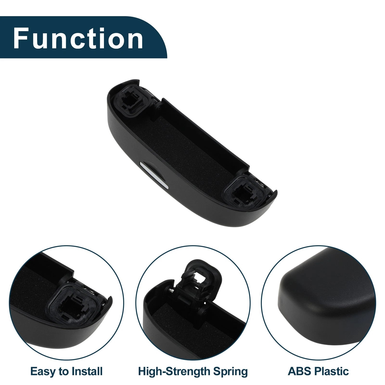 Sunglasses Case for Toyota Yaris Cross (2020–2024) Black Set of 1