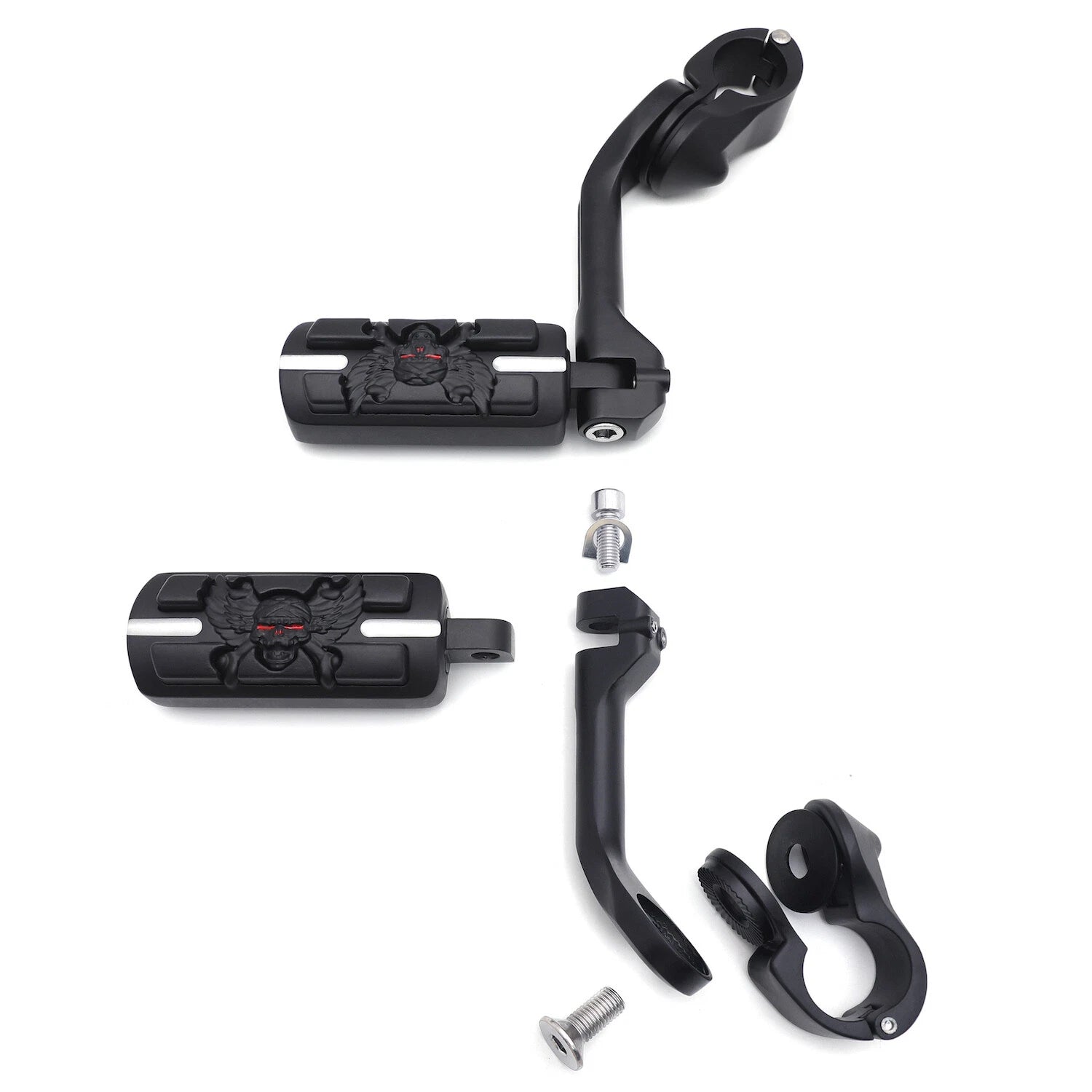 Foot Peg Kit for Yamaha XV750 XV1100 (1990–1999) - 5" Long, 1.25" Engine Guard