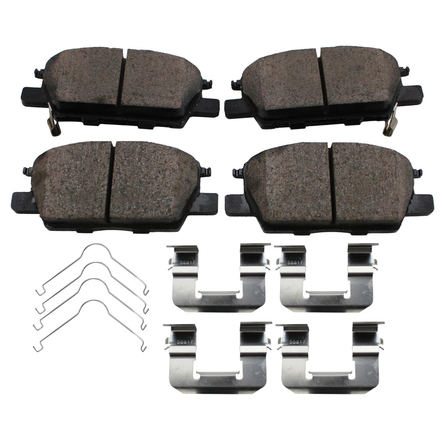 Set of 4 Akebono ProACT Front Ceramic Brake Pads for LaCrosse Equinox Malibu Terrain (2010–2017)