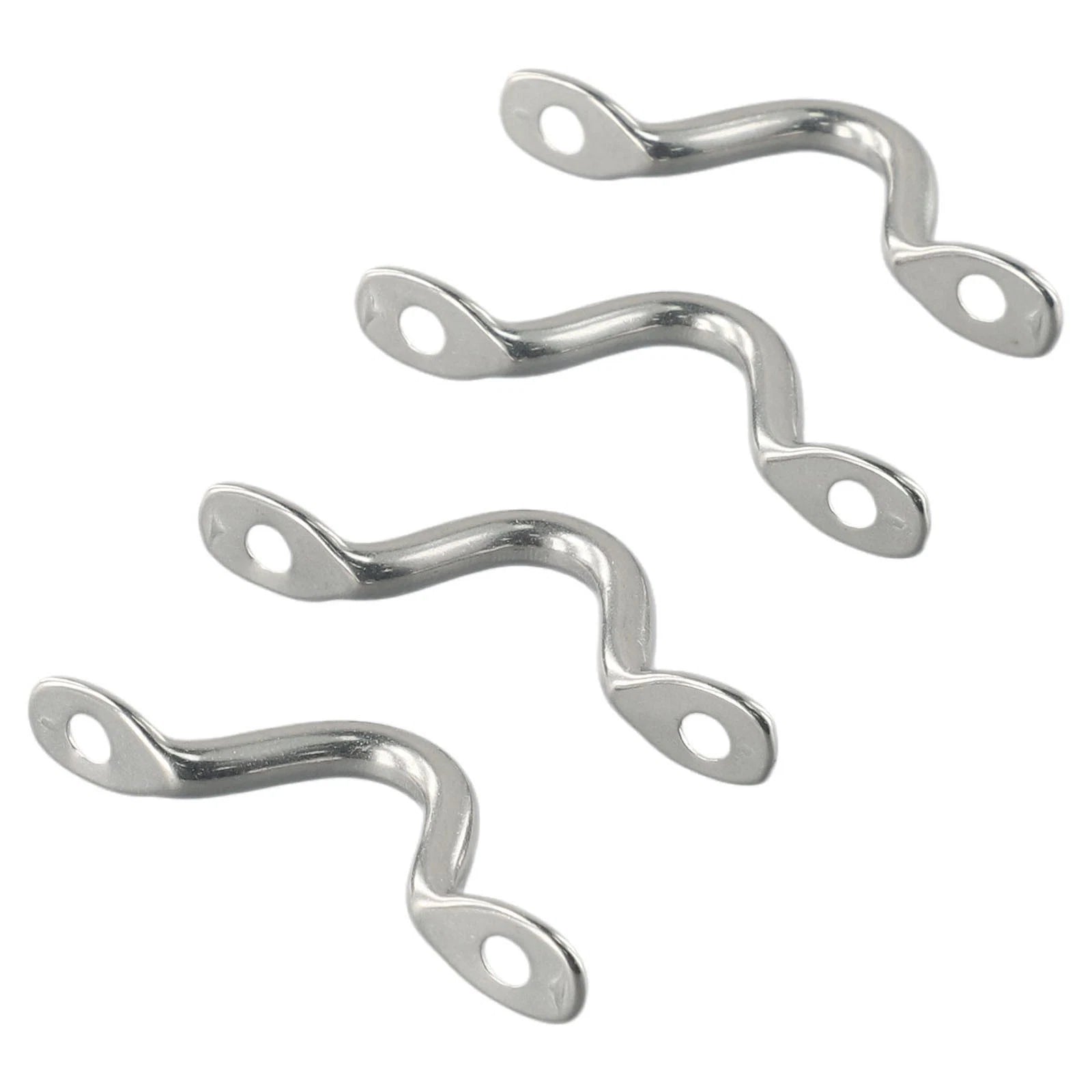 Set of 4 Wire Eye Straps for Boat Marine Canopy Fender Hook