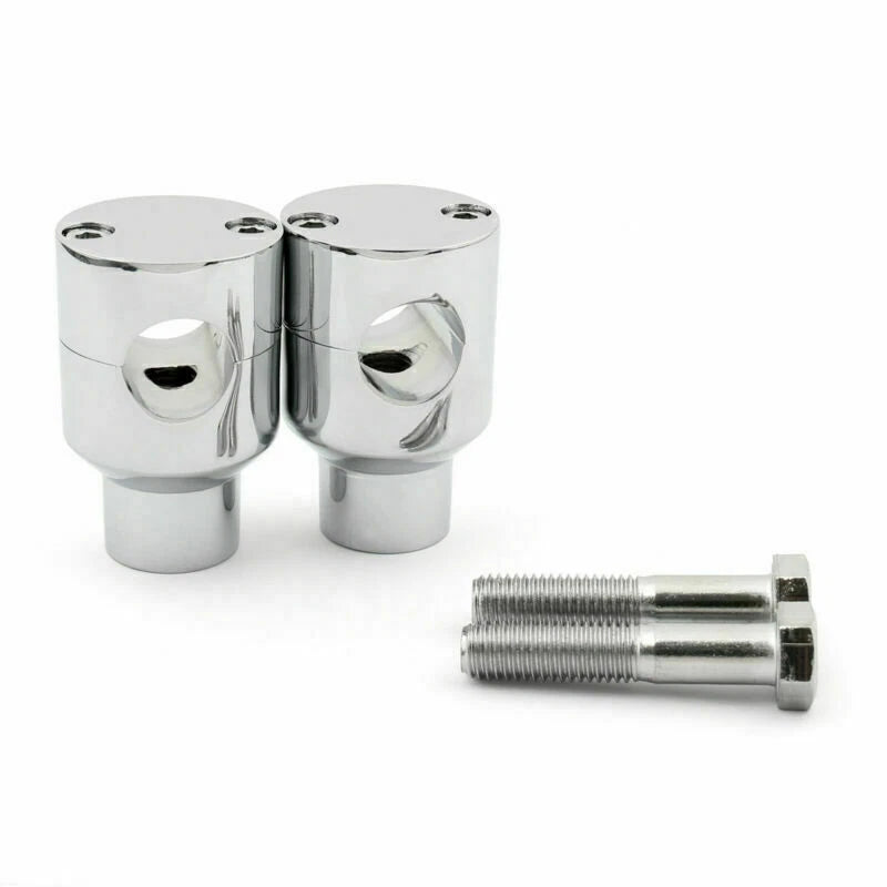 Handle Bar Riser Mounting Clamps for Motorcycle Bike 7/8" (CR T9)