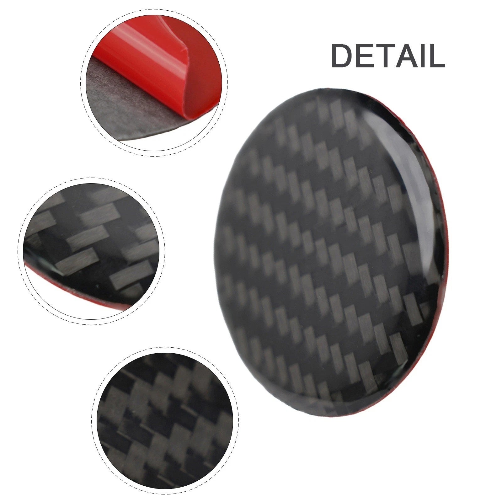 Control Knob Decorative Panel for Car Accessories (1Pcs) Carbon Fiber