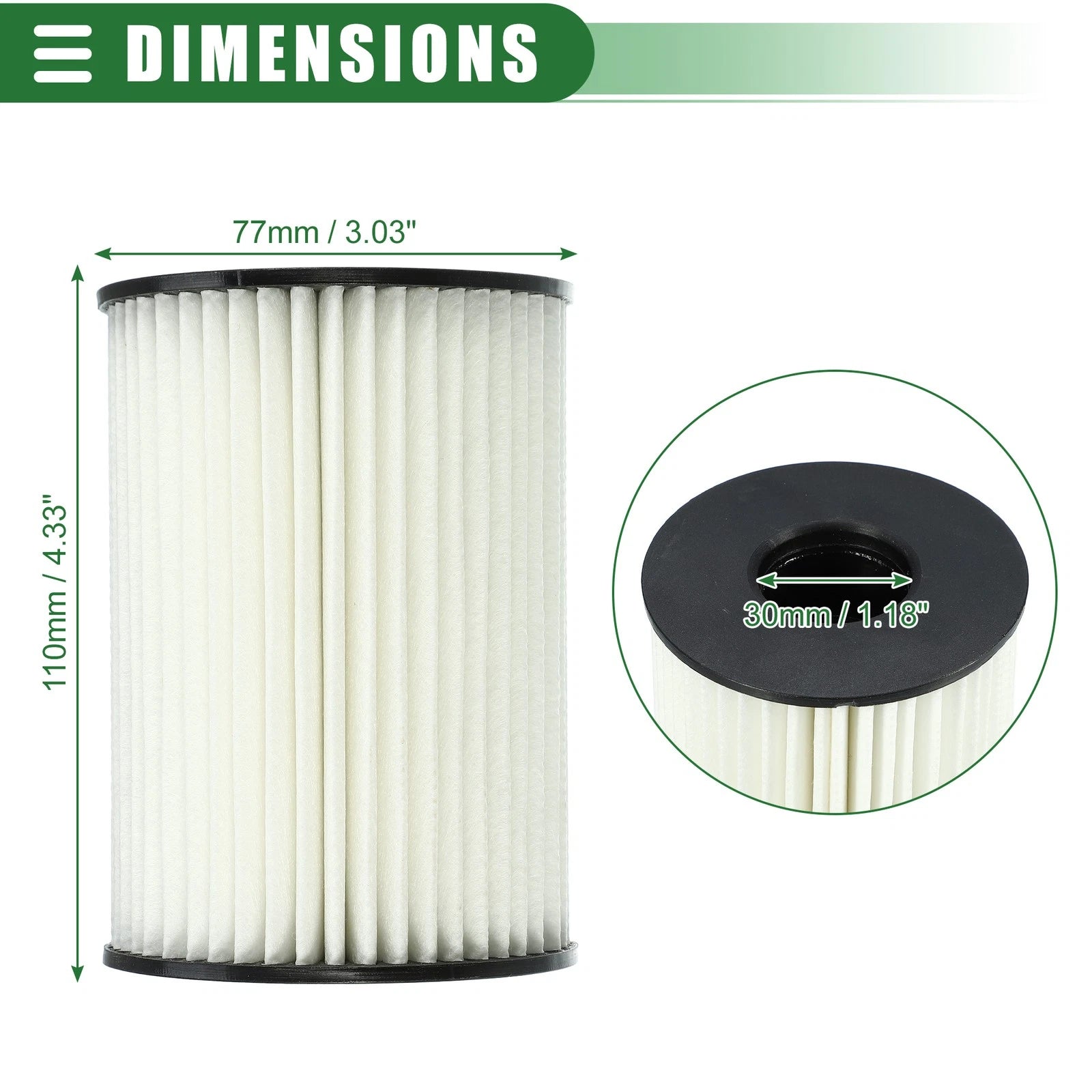Set of 2 Engine Oil Filters for BMW 550i (2010–2016) No. 11427583220