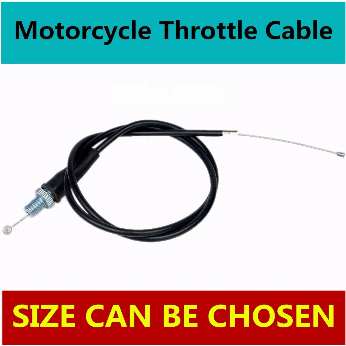 Throttle Cable for Motorbike Dirt Bike ATV (Choose Your Size)