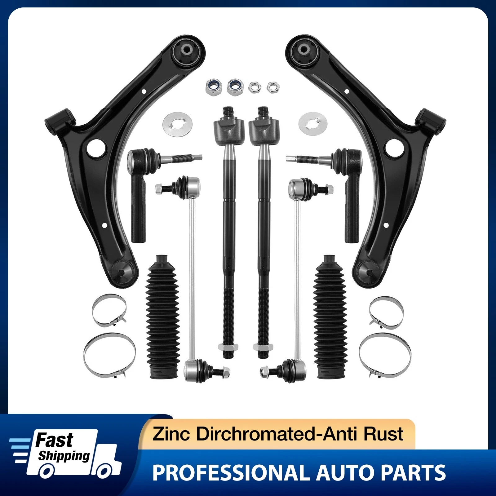Front Lower Control Arms and Ball Joints Set for Jeep Patriot Compass (2007–2017)